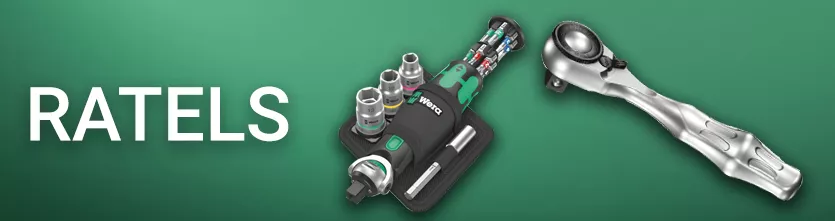 WERA Zykop-ratels, 5 functionaliteiten in één.