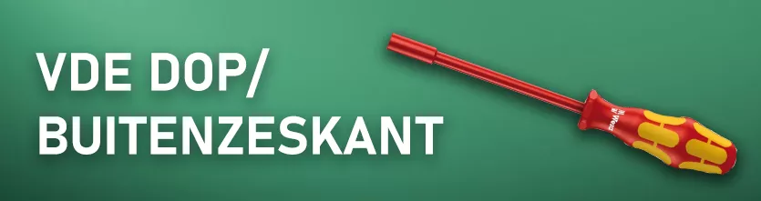WERA VDE geïsoleerde Dopschroevendraaier, ook wel Buitenzeskant