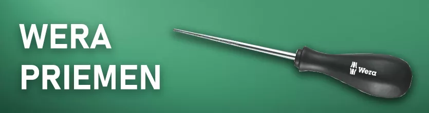 Wera heeft de ultieme priem. Harde punt en een kling die doorloopt