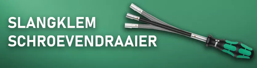 WERA slanklem schroevendraaier voor buitenzeskant-schroeven