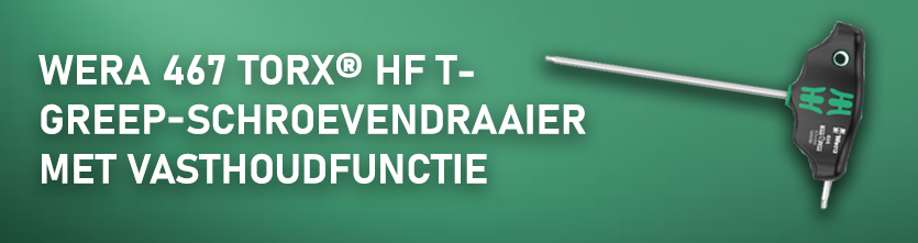 WERA 467 TORX® HF T-greep-schroevendraaier met vasthoudfunctie